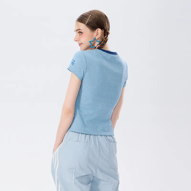 LAMLICKA Set in Sleeve T Shirt Women's-3