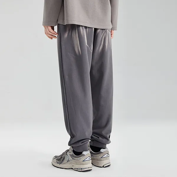LAMLICKA Knitted Sports Pants Unisex Gray-5