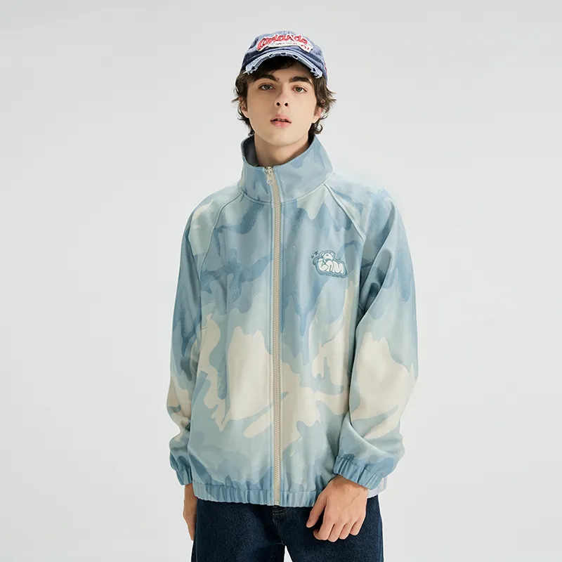 LAMLICKA Jackets Unisex Blue-2