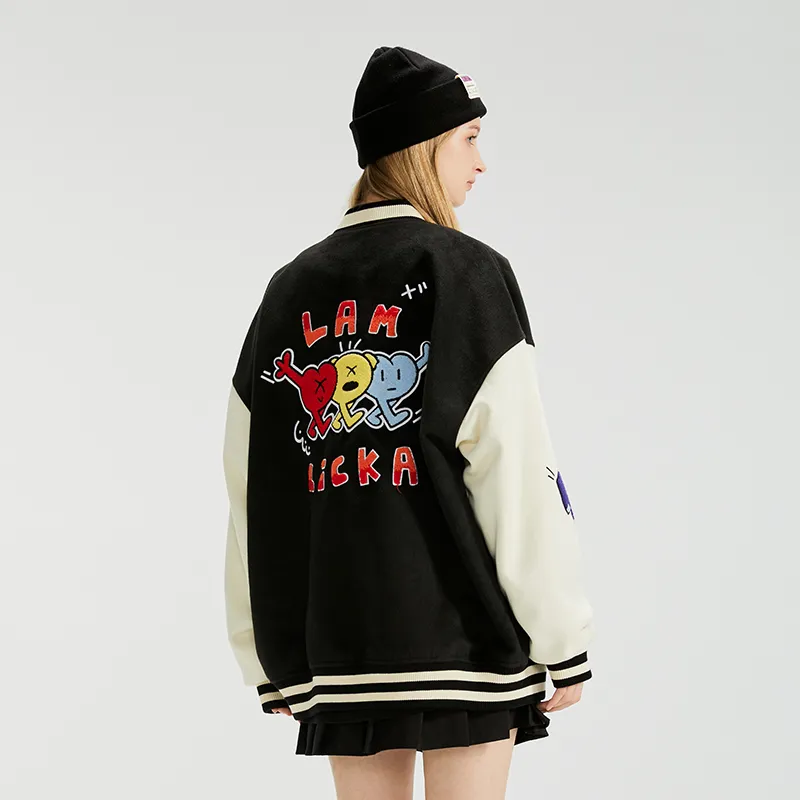 LAMLICKA Baseball Jerseys Unisex Black-4