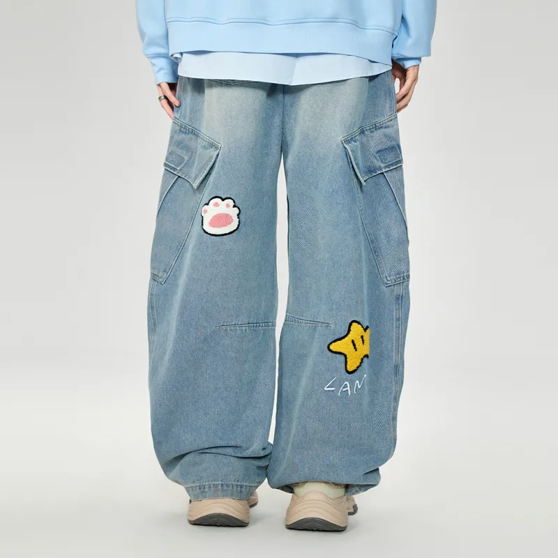 LAMLICKA Jeans Unisex Blue-3