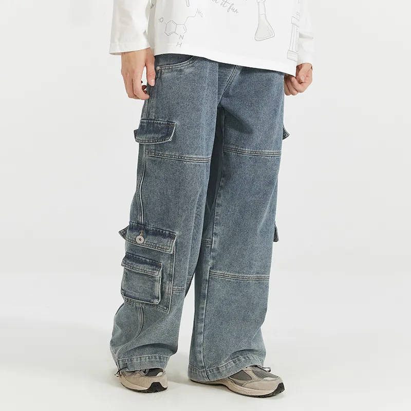 LAMLICKA Jeans Unisex Blue-4