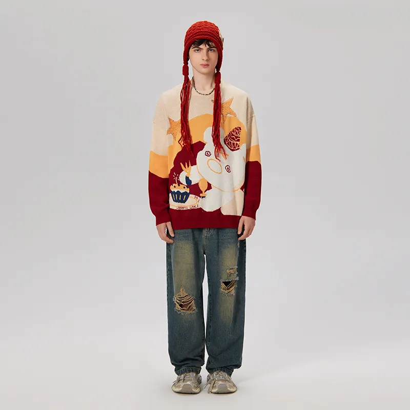 LAMLICKA Sweater Unisex Apricot-6