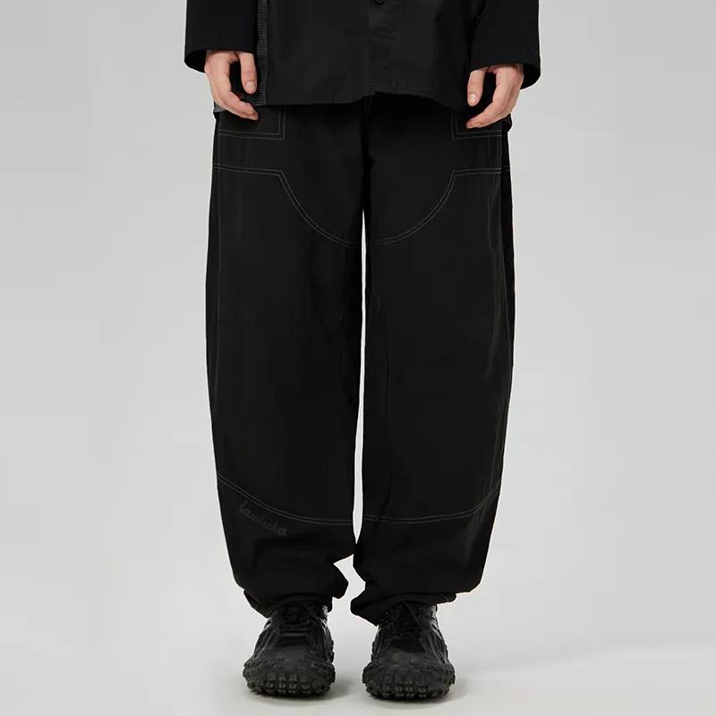 LAMLICKA Casual Pants Unisex Black-2