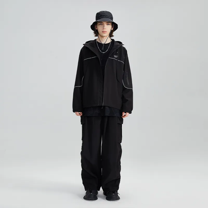 LAMLICKA Trench Coats Unisex Black-9