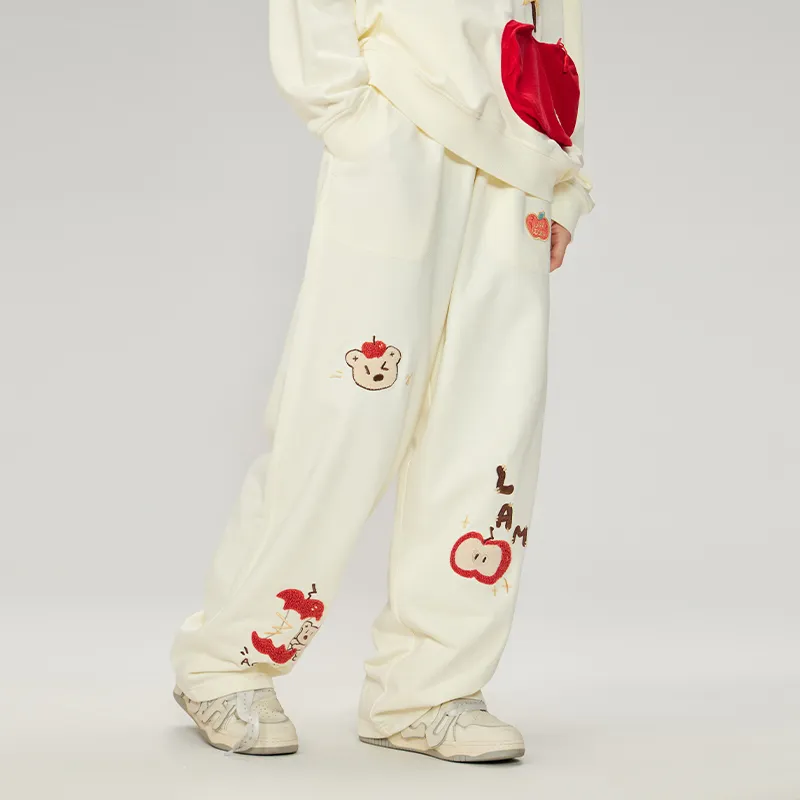 LAMLICKA Casual Pants Unisex Apricot-3