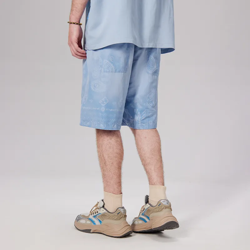 LAMLICKA Casual Shorts Men's Blue-3