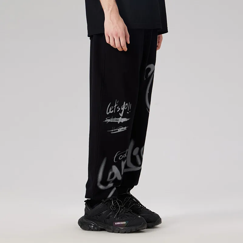 LAMLICKA Casual Pants Unisex Black-5