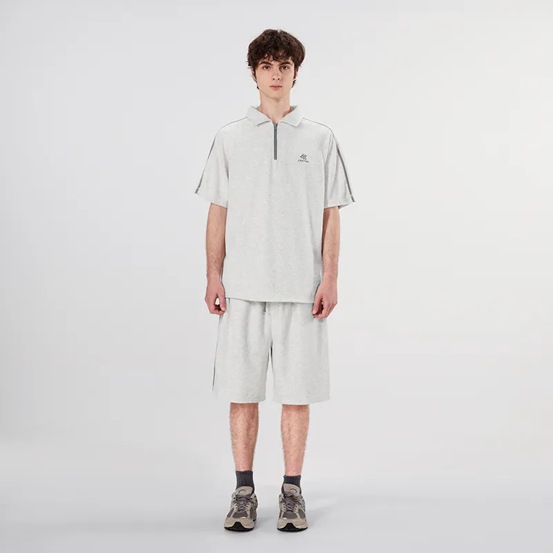 LAMLICKA Polo Shirt Unisex Heather Gray-2