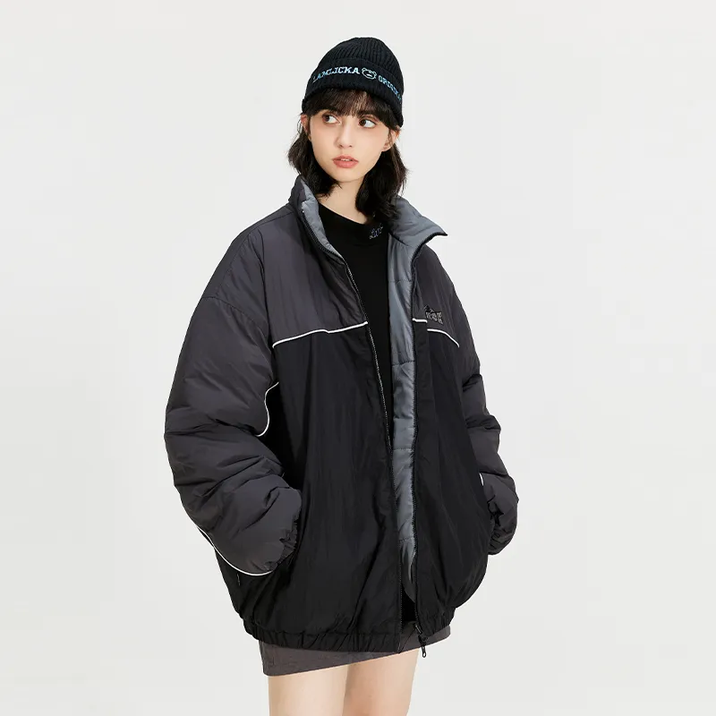 LAMLICKA Puffer Jacket Unisex Dark Gray-4