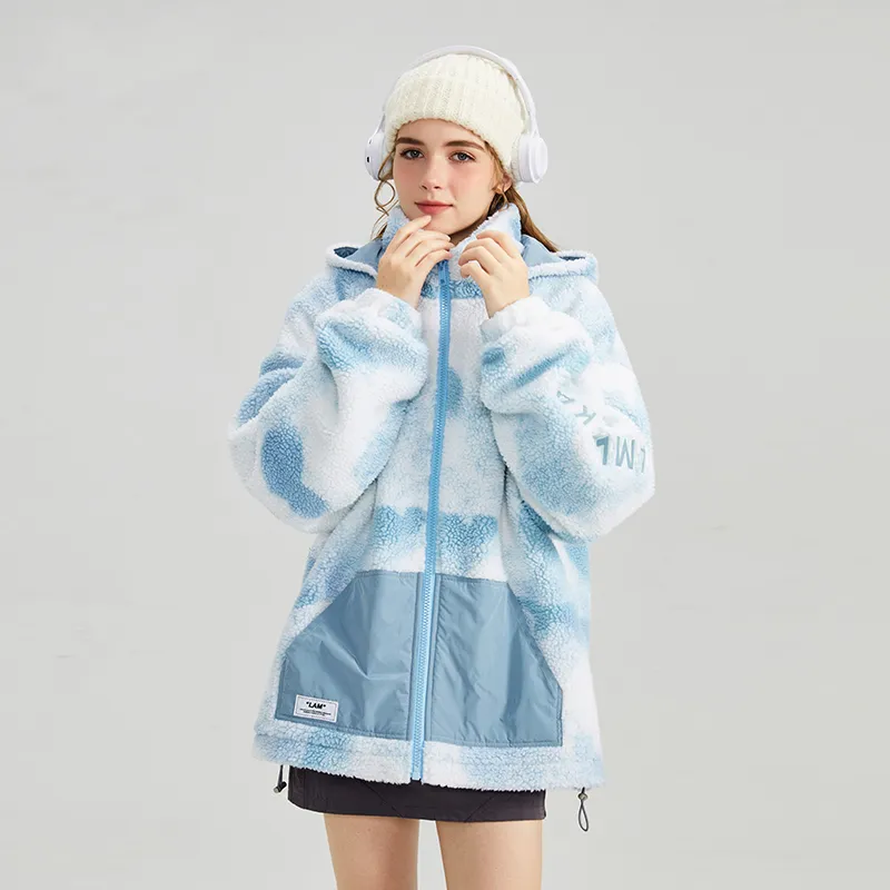 LAMLICKA Puffer Jackets Unisex Blue-4