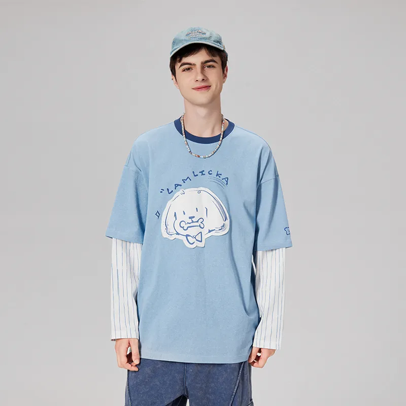 LAMLICKA T Shirts Unisex Blue-2
