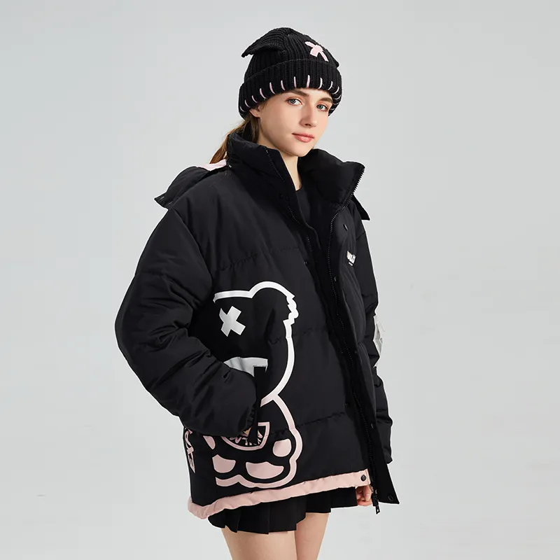 LAMLICKA Puffer Jackets Unisex Black-2