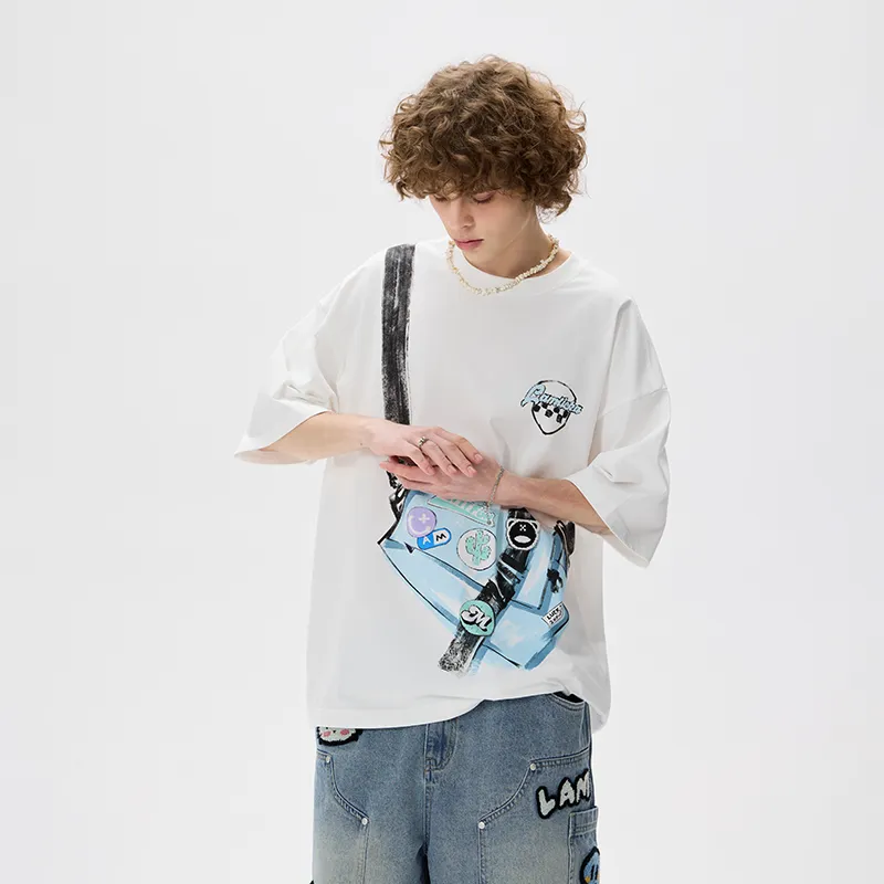 LAMLICKA T Shirts Unisex White-2