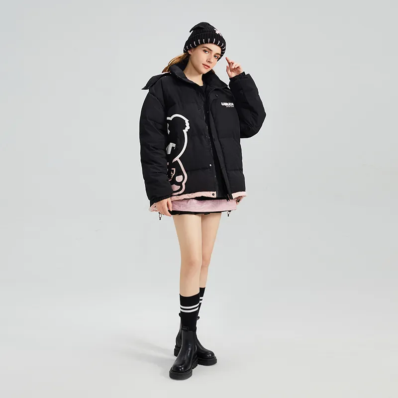 LAMLICKA Puffer Jackets Unisex Black-9