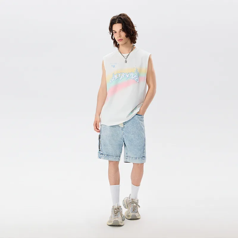 LAMLICKA Tank Tops Unisex White-4
