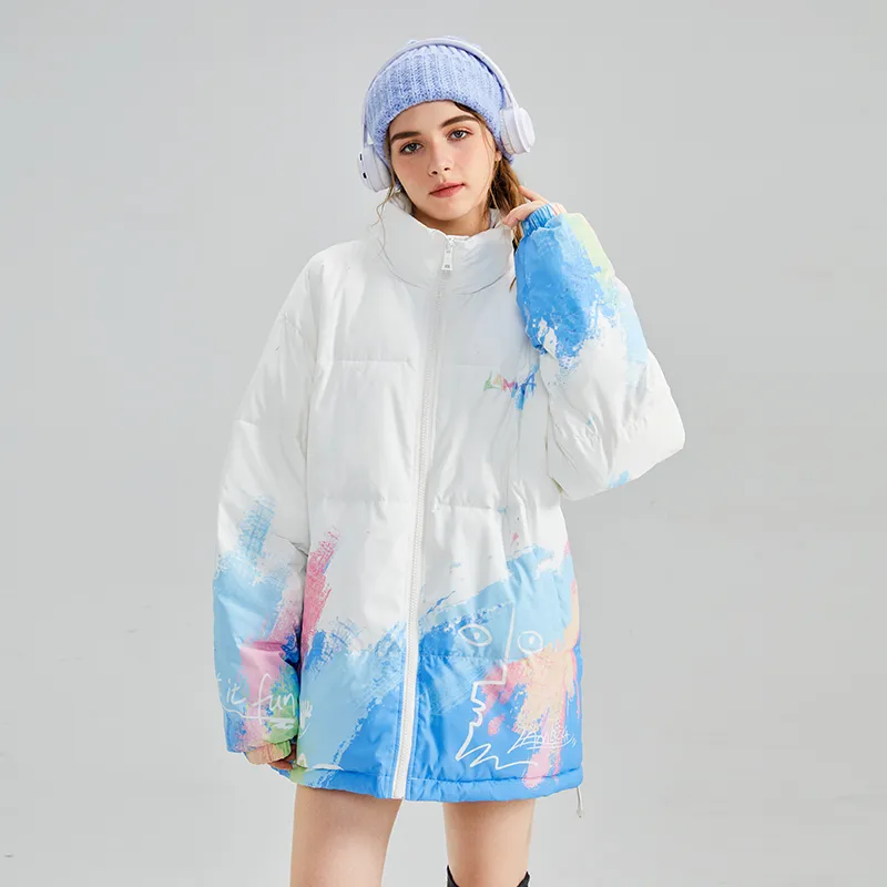 LAMLICKA Puffer Jacket Unisex White-5