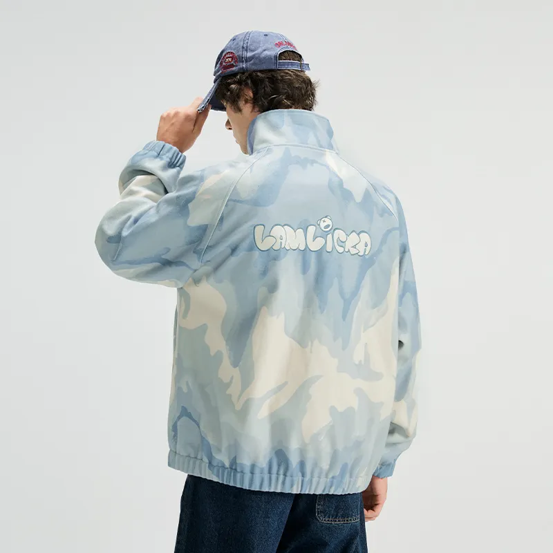 LAMLICKA Jackets Unisex Blue-3