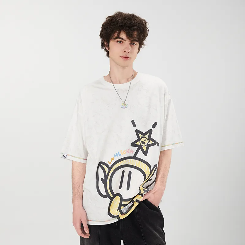 LAMLICKA x AIDEMENG T Shirt Unisex Apricot-6