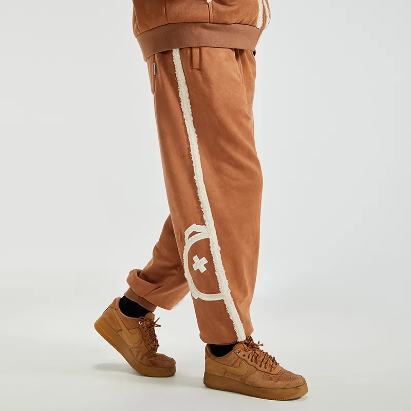 LAMLICKA Casual Pants Unisex Khaki-3