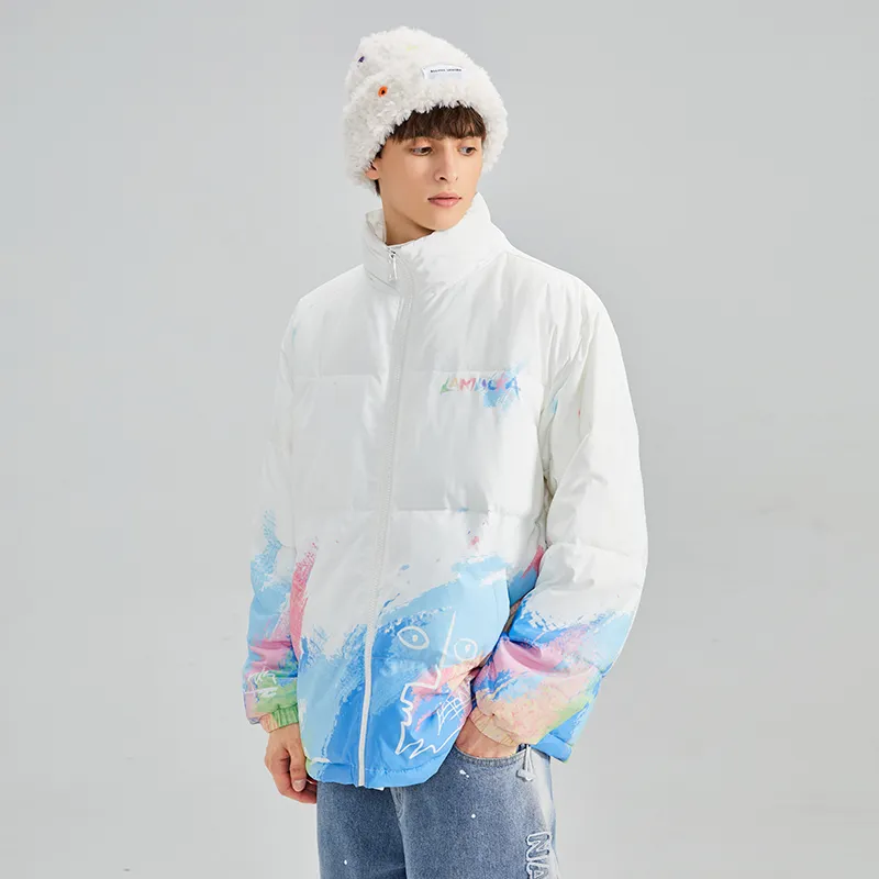 LAMLICKA Puffer Jacket Unisex White-3