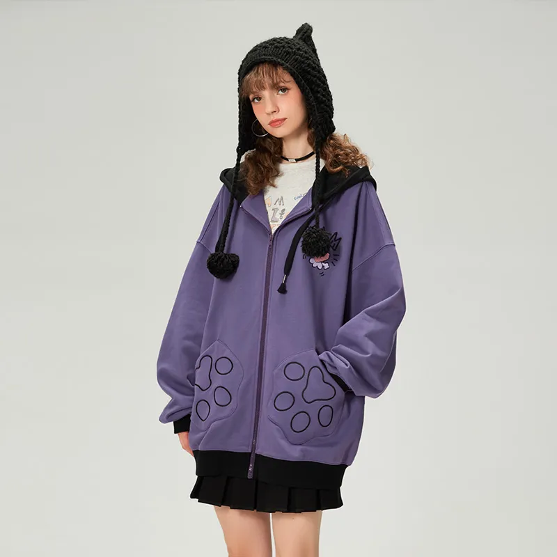 LAMLICKA x AIDEMENG LIANMINGKUAN Sweatshirt Unisex Purple-6