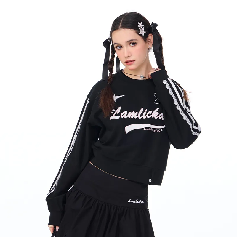 LAMLICKA Sweatshirt Women's Black-6