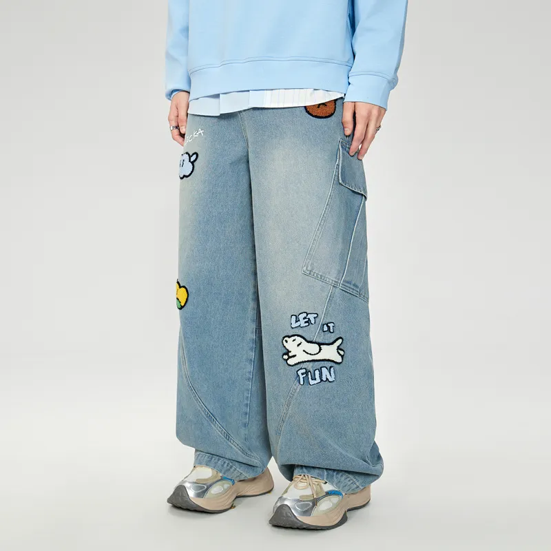 LAMLICKA Jeans Unisex Blue-5