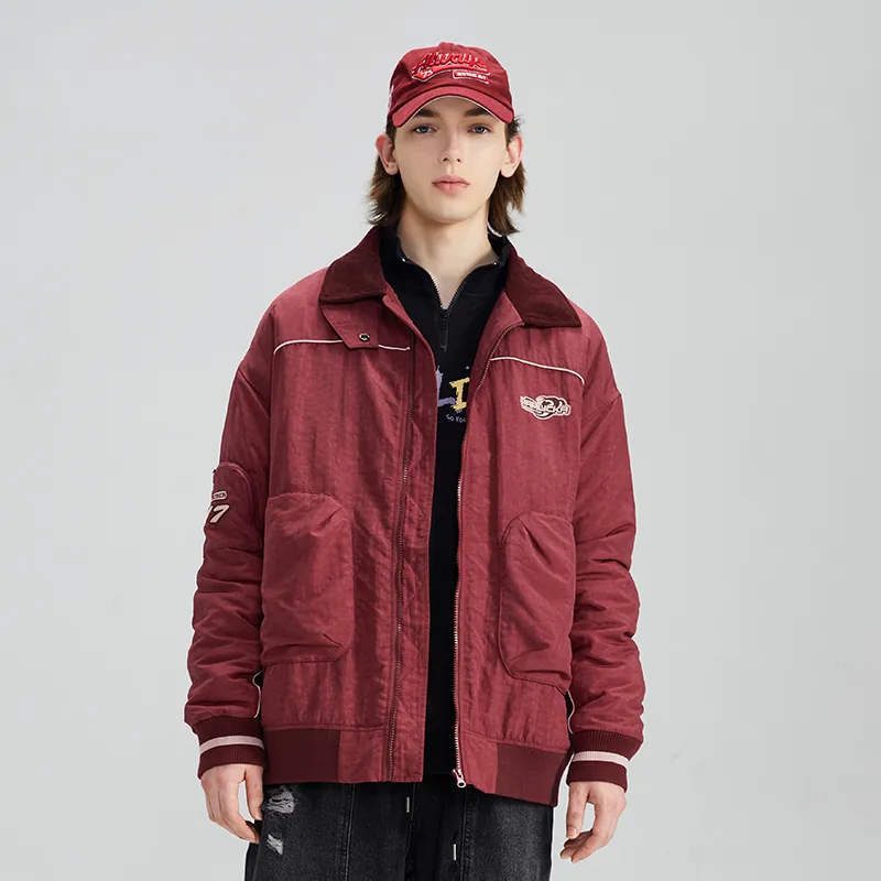 LAMLICKA Puffer Jackets Unisex Red-2