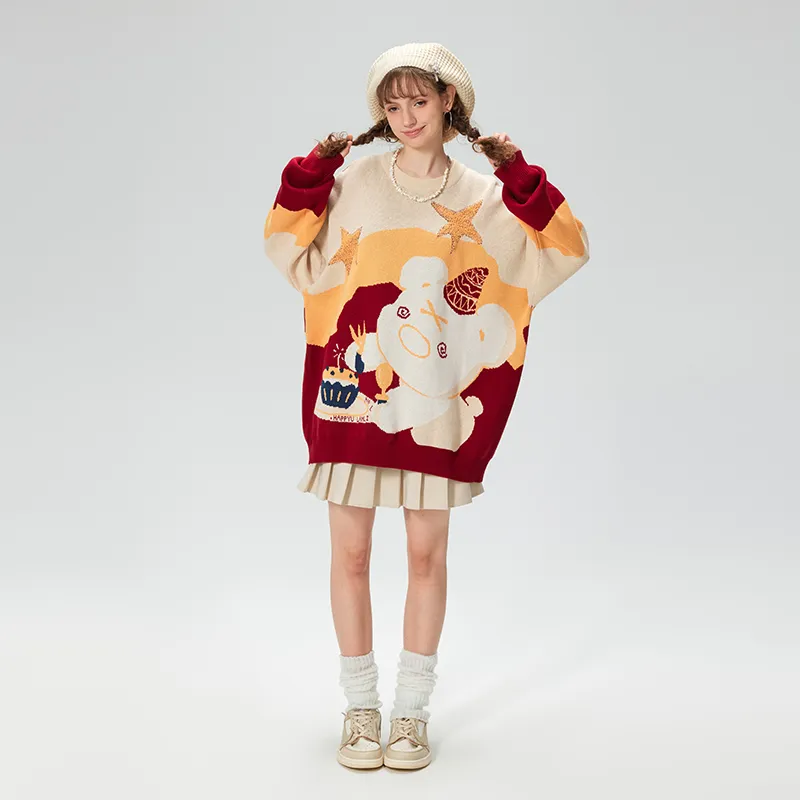 LAMLICKA Sweater Unisex Apricot-7