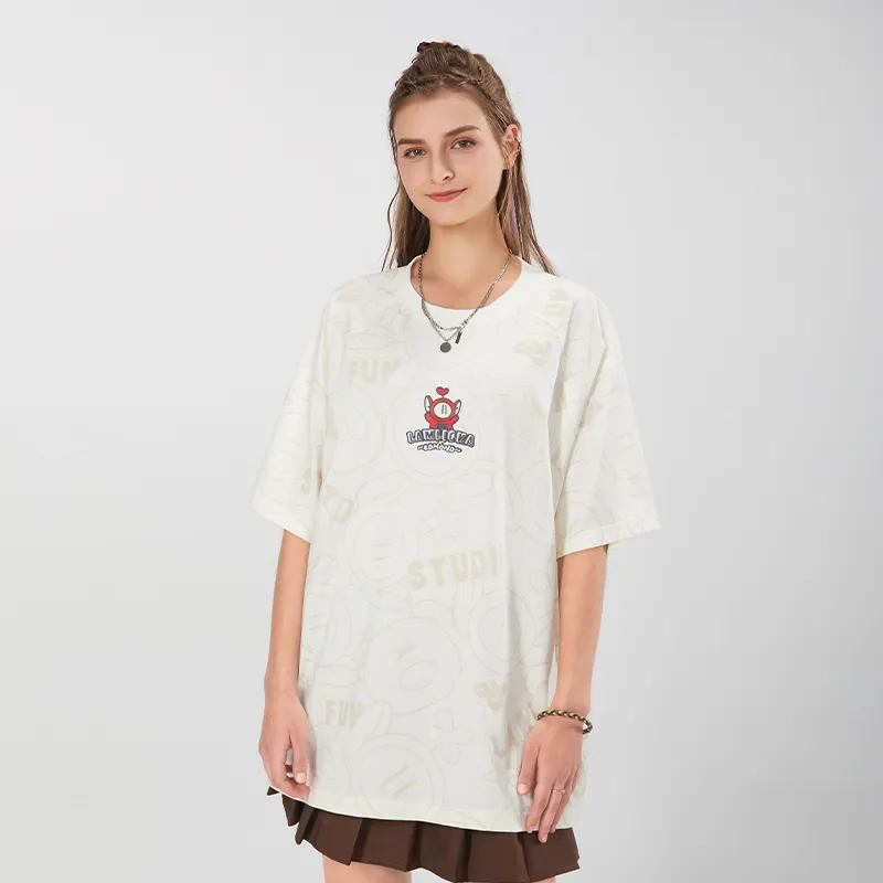 LAMLICKA x AIDEMENG LIANMINGKUAN T Shirt Unisex Apricot-6