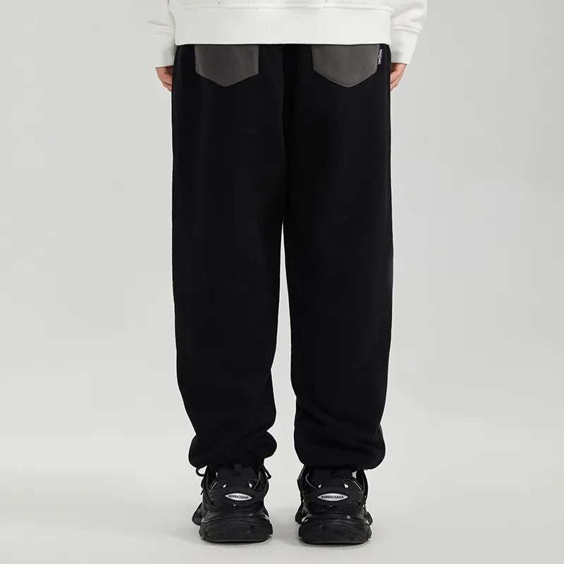 LAMLICKA Knitted Sweatpants Unisex Black-2