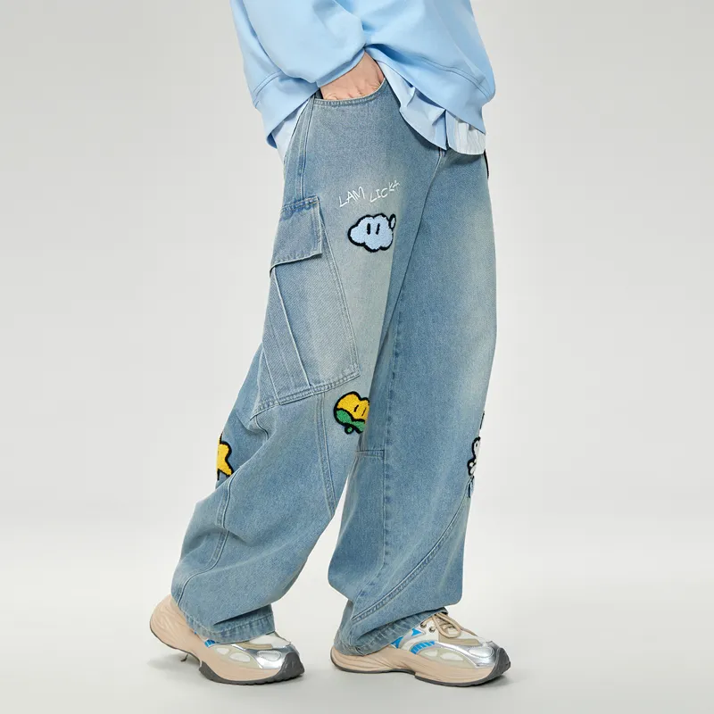 LAMLICKA Jeans Unisex Blue-2
