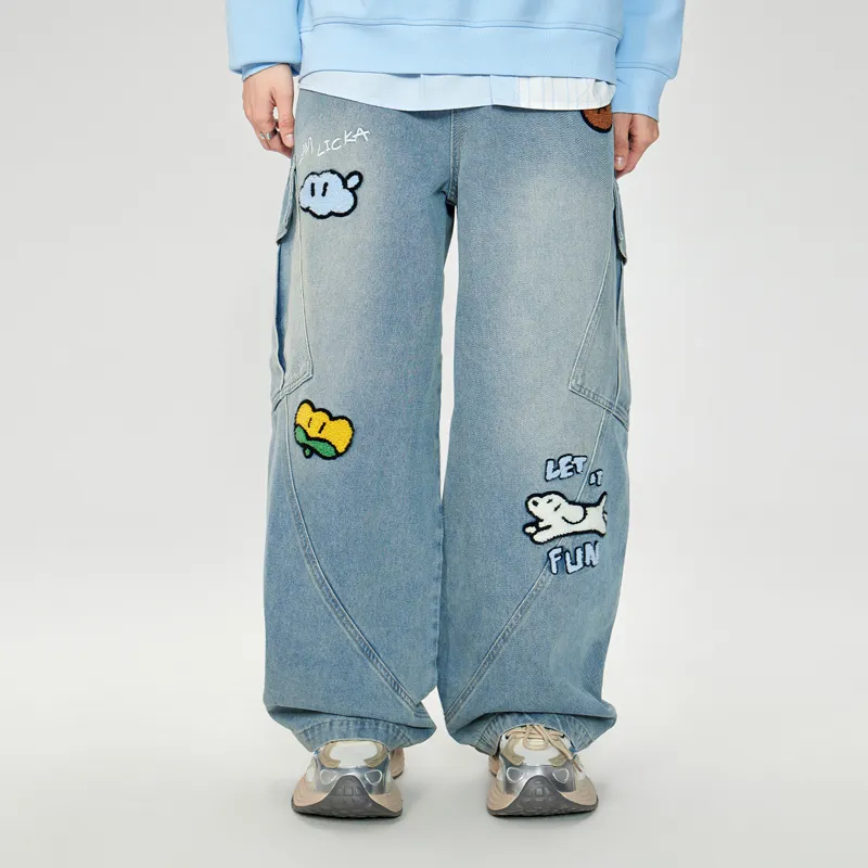 LAMLICKA Jeans Unisex Blue-6