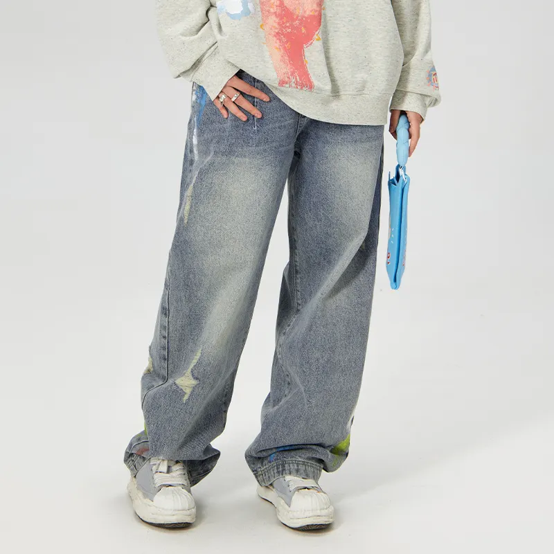 LAMLICKA Jeans Unisex Blue-4