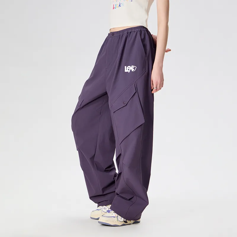 LAMLICKA Casual Pants Unisex Purple-5