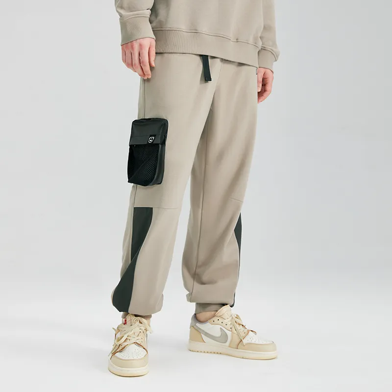 LAMLICKA Knitted Sweatpants Unisex Khaki-2