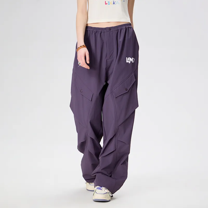 LAMLICKA Casual Pants Unisex Purple-3