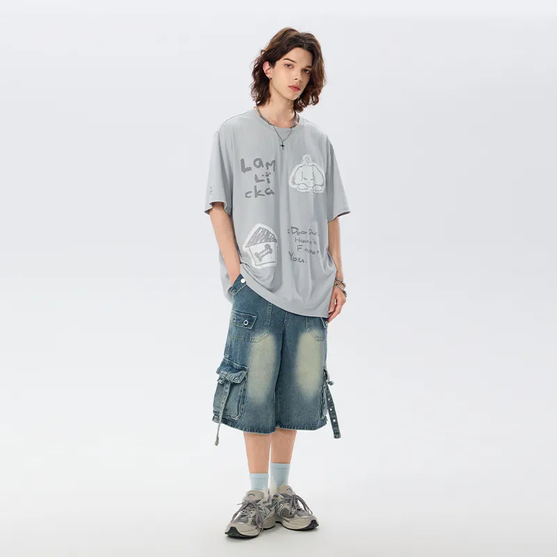 LAMLICKA Denim Shorts Unisex-10