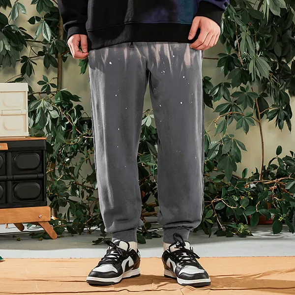 LAMLICKA Knitted Sports Pants Unisex Gray-7