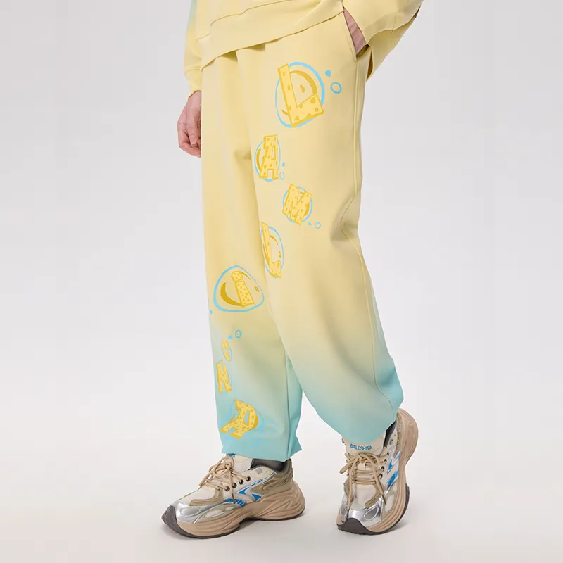 LAMLICKA Casual Pants Unisex Light Yellow-2