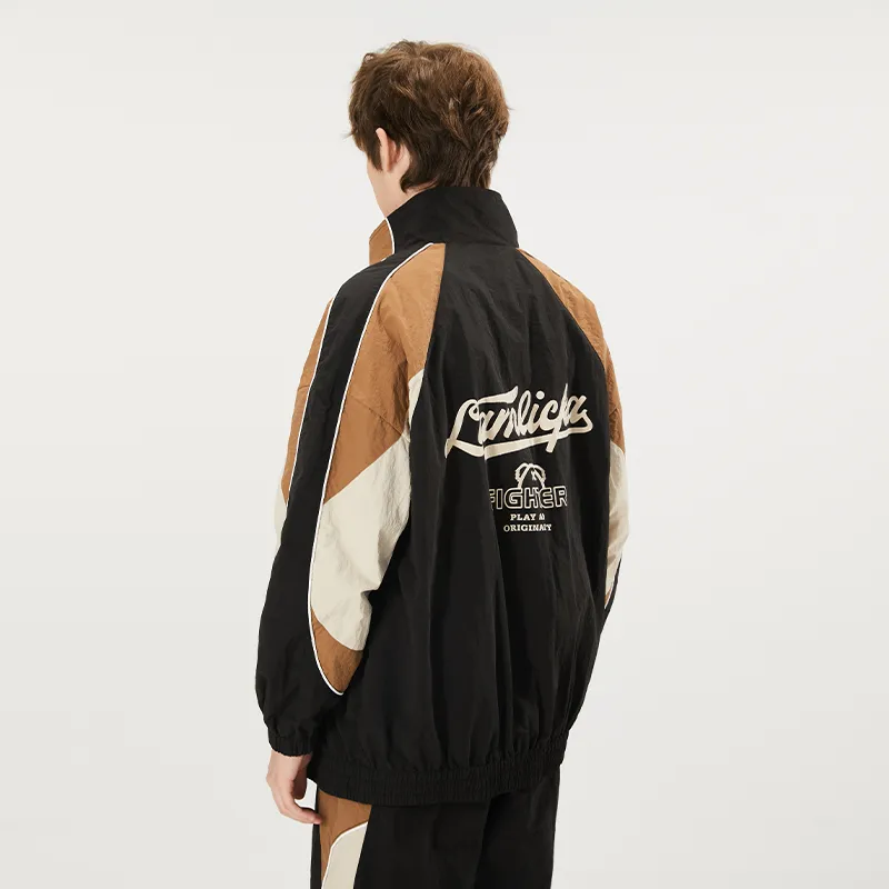 LAMLICKA Jacket Unisex Black & Coffee-2