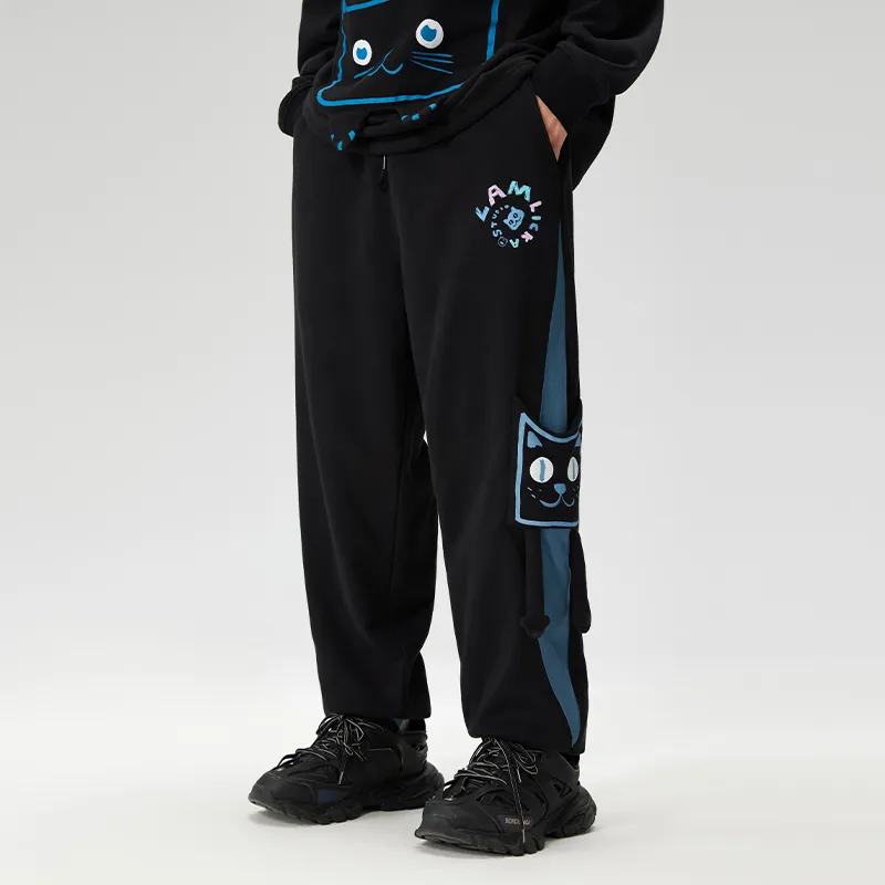 LAMLICKA Sweatshirt Set Unisex Black-2