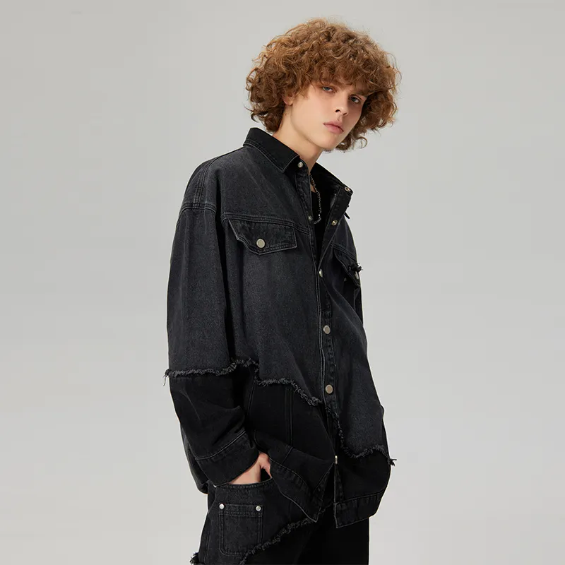 LAMLICKA Denim Jacket Unisex Gray-2