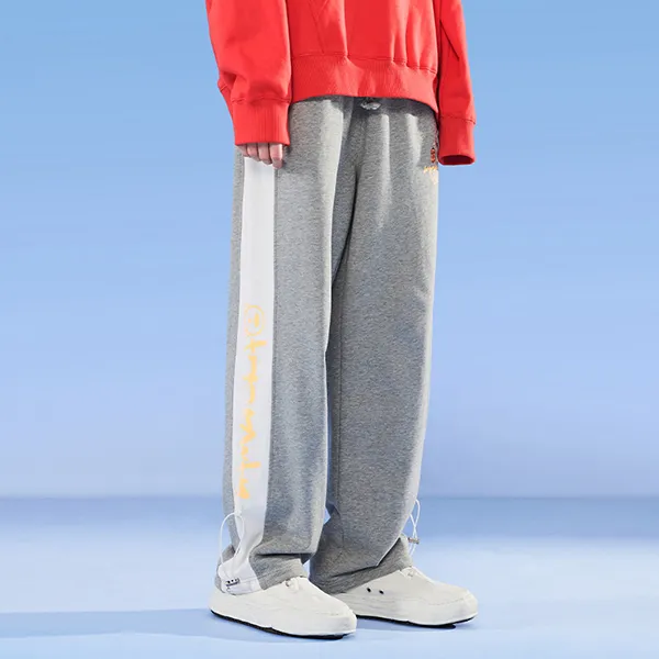 LAMLICKA Knitted Sweatpants Unisex Heather Gray-2