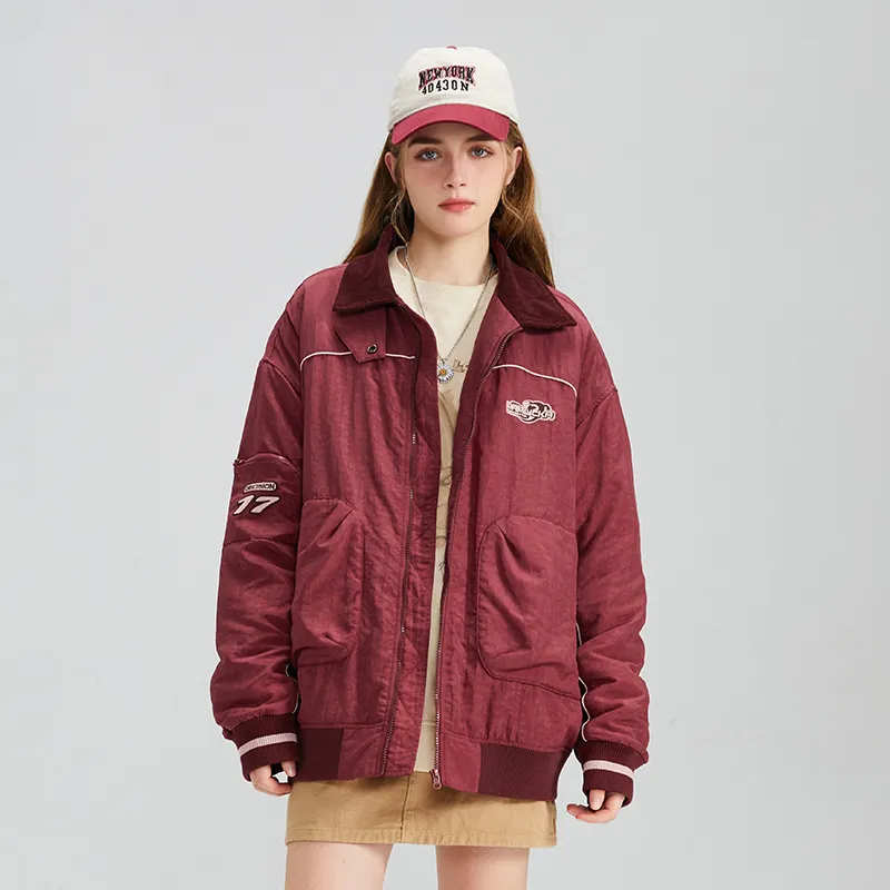 LAMLICKA Puffer Jackets Unisex Red-6