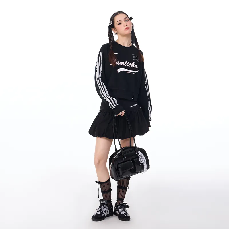 LAMLICKA Sweatshirt Women's Black-4