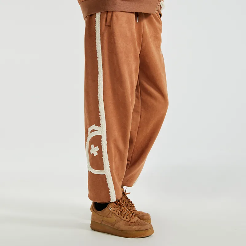 LAMLICKA Casual Pants Unisex Khaki-4
