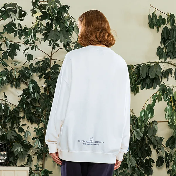 LAMLICKA Sweatshirts Unisex White-6