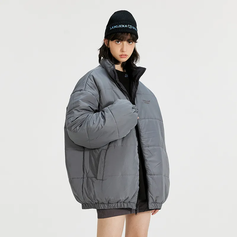 LAMLICKA Puffer Jacket Unisex Dark Gray-8